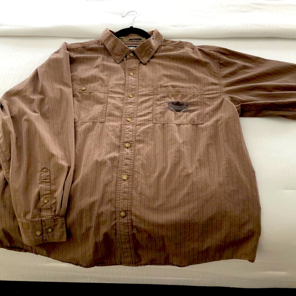 Long sleeve Harley Davidson button up